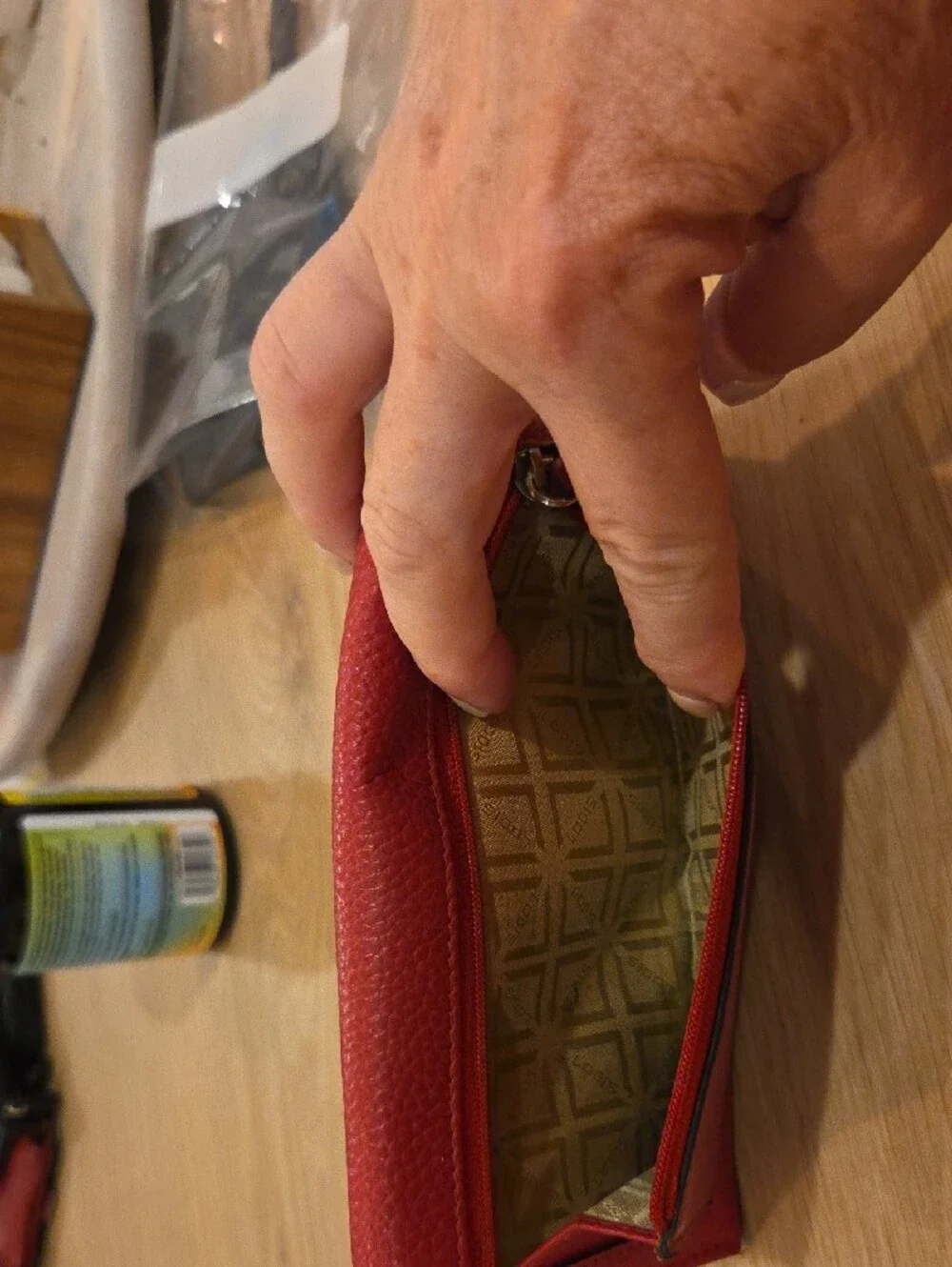 LODIS Kate Red Leather Long Wallet